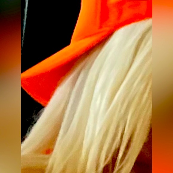 NEON ORANGE TRUCKER HAT. Beautiful way to save a bad hair day. - Picture 2 of 5